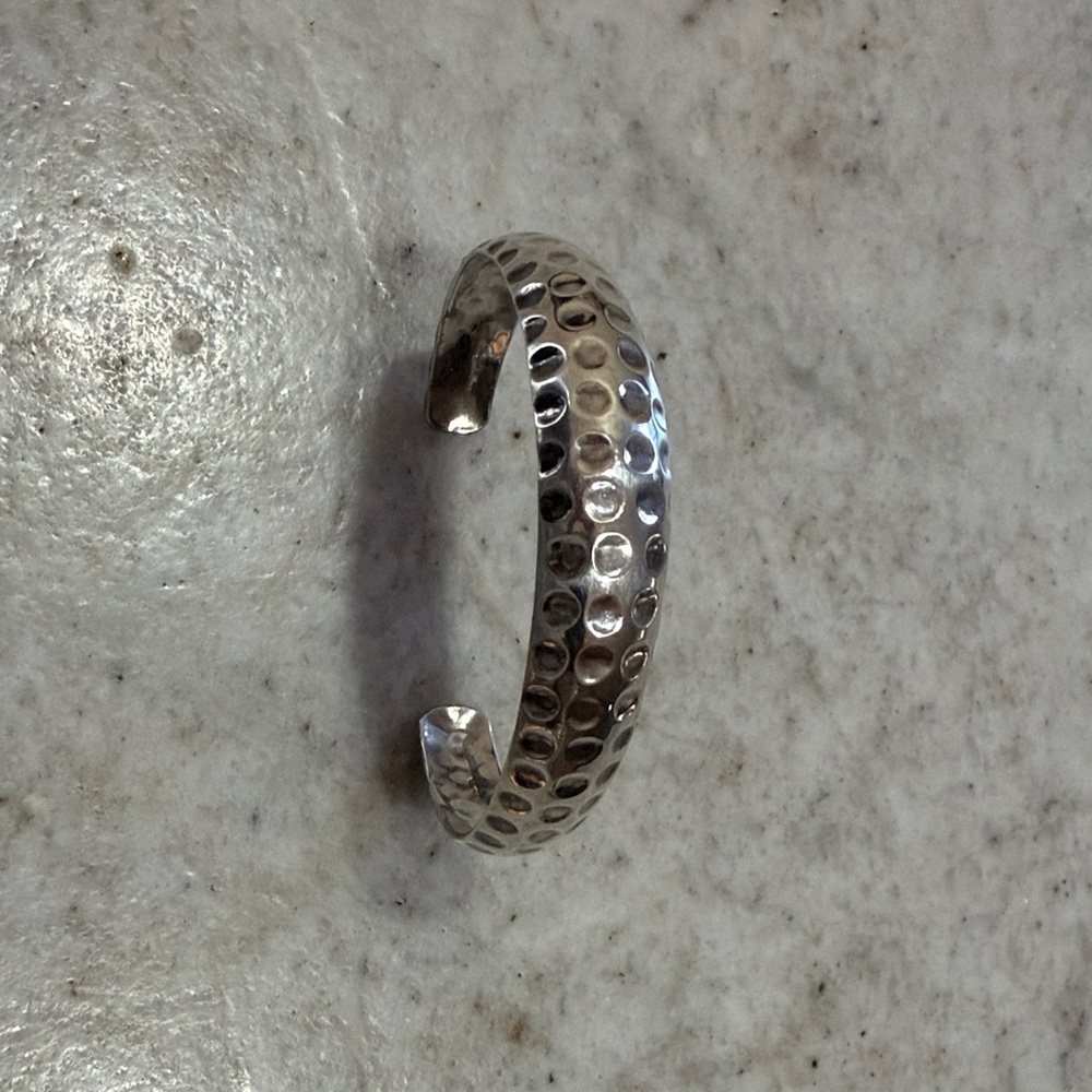 Sterling Silver Hammered Bracelet